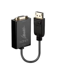 Lindy 41006 adaptador de cable de vídeo 0,15 m VGA (D-Sub) DisplayPort Negro
