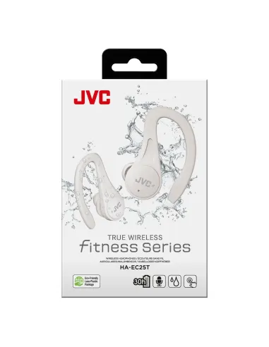 JVC HA-EC25T Auriculares True Wireless Stereo (TWS) gancho de oreja, Dentro de oído Llamadas Música Bluetooth Blanco