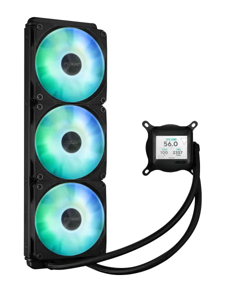 ASUS Prime LC 360 ARGB LCD Procesador Sistema de refrigeración líquida todo en uno 12 cm Negro