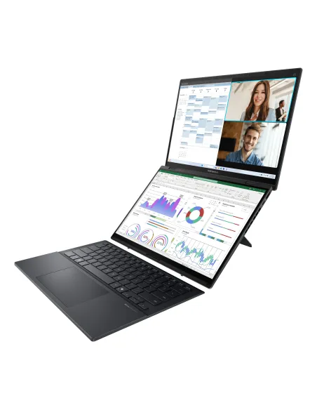 ASUS Zenbook Duo OLED UX8406CA-QL336W - Ordenador Portátil 14" WUXGA (Intel Core Ultra 7 255H, 32GB RAM, 1TB SSD, Arc 140T,