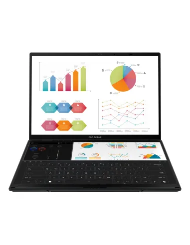 ASUS Zenbook Duo OLED UX8406CA-QL336W - Ordenador Portátil 14" WUXGA (Intel Core Ultra 7 255H, 32GB RAM, 1TB SSD, Arc 140T,