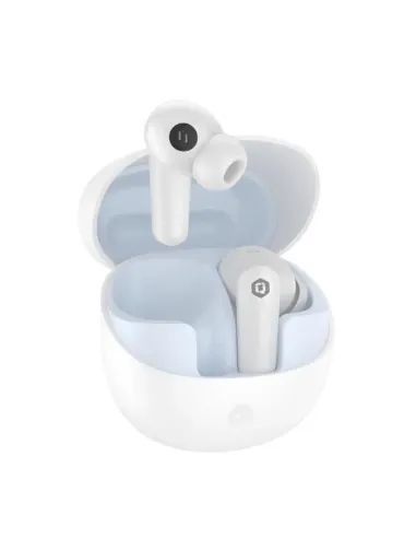 Auriculares qcharx sound auricular tws bluetooth 5.3 blanco