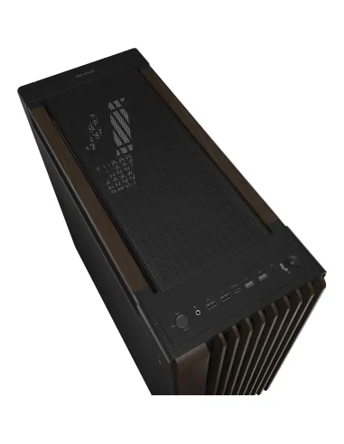 ASUS ProArt PA602 Wood Edition Modern Black - Metal Panel Midi Tower Negro, Madera