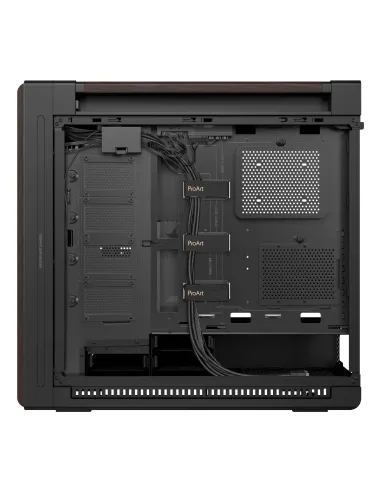 ASUS ProArt PA602 Wood Edition Modern Black - Metal Panel Midi Tower Negro, Madera