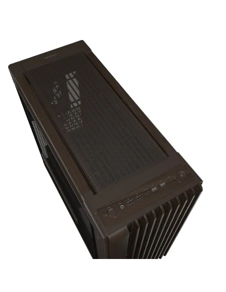 ASUS ProArt PA602 Wood Edition Retro Brown - Tempered Glass Panel Midi Tower Marrón