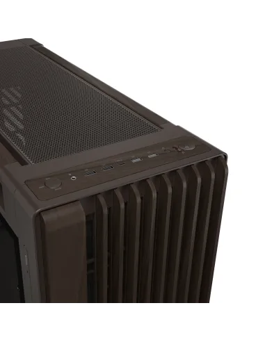 ASUS ProArt PA602 Wood Edition Retro Brown - Tempered Glass Panel Midi Tower Marrón