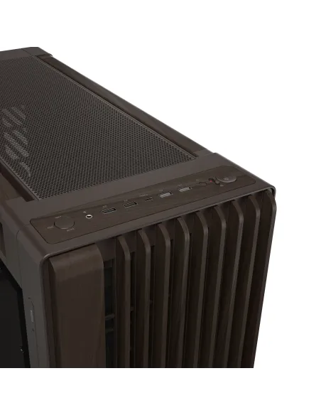 ASUS ProArt PA602 Wood Edition Retro Brown - Tempered Glass Panel Midi Tower Marrón