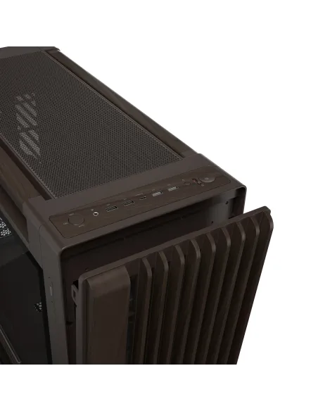 ASUS ProArt PA602 Wood Edition Retro Brown - Tempered Glass Panel Midi Tower Marrón