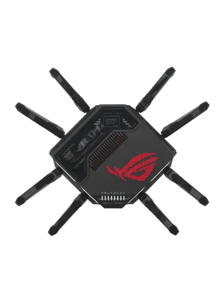 ASUS ROG Rapture GT-BE98 router inalámbrico 10 Gigabit Ethernet Quad-band (2.4 GHz   5 GHz-1   5 GHz-2   6 GHz) Negro