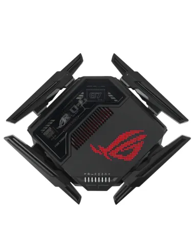 ASUS ROG Rapture GT-BE98 router inalámbrico 10 Gigabit Ethernet Quad-band (2.4 GHz   5 GHz-1   5 GHz-2   6 GHz) Negro