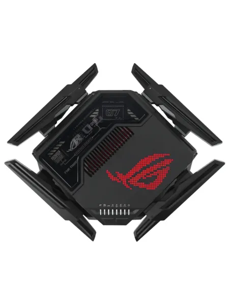 ASUS ROG Rapture GT-BE98 router inalámbrico 10 Gigabit Ethernet Quad-band (2.4 GHz   5 GHz-1   5 GHz-2   6 GHz) Negro