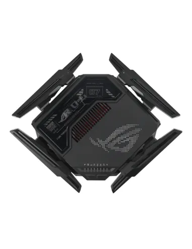 ASUS ROG Rapture GT-BE98 router inalámbrico 10 Gigabit Ethernet Quad-band (2.4 GHz   5 GHz-1   5 GHz-2   6 GHz) Negro