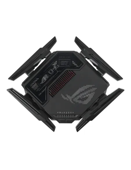 ASUS ROG Rapture GT-BE98 router inalámbrico 10 Gigabit Ethernet Quad-band (2.4 GHz   5 GHz-1   5 GHz-2   6 GHz) Negro