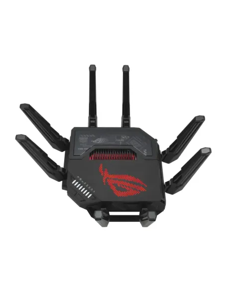 ASUS ROG Rapture GT-BE98 router inalámbrico 10 Gigabit Ethernet Quad-band (2.4 GHz   5 GHz-1   5 GHz-2   6 GHz) Negro