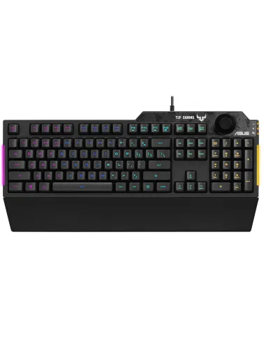 ASUS TUF Gaming K1 teclado Juego USB Inglés, Español Negro