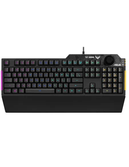 ASUS TUF Gaming K1 teclado Juego USB Inglés, Español Negro