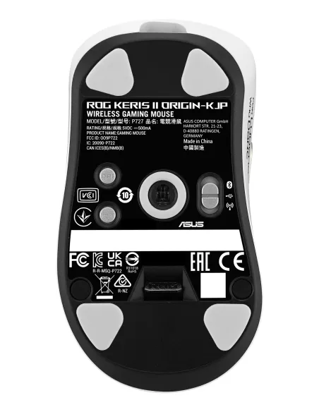 ASUS ROG Keris II Origin-KJP ratón Juego mano derecha RF Wireless + Bluetooth + USB Type-A Óptico 42000 DPI