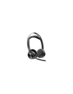 Auriculares Inalámbricos PolyVoyager Focus 2 USB-C-C + Adaptador USB-C/A/ con Micrófono/ Bluetooth/ Negros