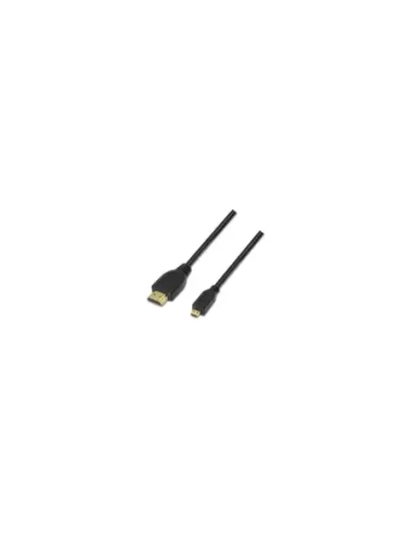 Cable Micro HDMI Aisens A119-0117/ HDMI Macho - Micro HDMI Macho/ Hasta 10W/ 720Mbps/ 1.8m/ Negro
