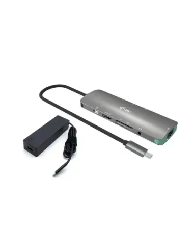 Docking station i - tec usb tipo c 9 en 1 + cargador 100w