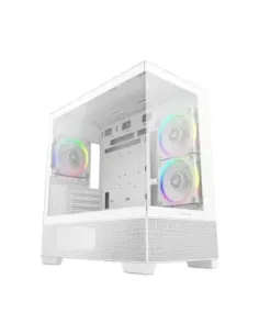 Caja ordenador gaming deepcool cg380 3f matx argb cristal templado blanca
