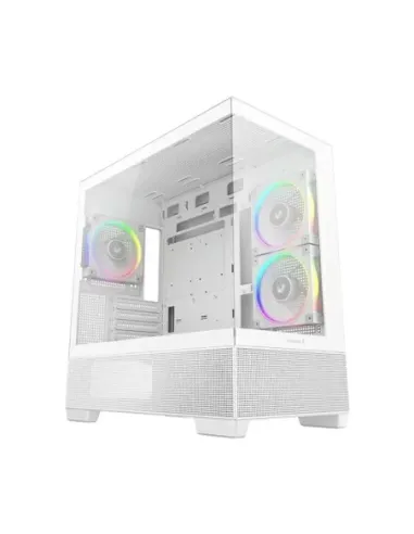 Caja ordenador gaming deepcool cg380 3f matx argb cristal templado blanca