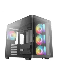 Caja ordenador gaming deepcool cg530u 4f atx argb cristal templado negra