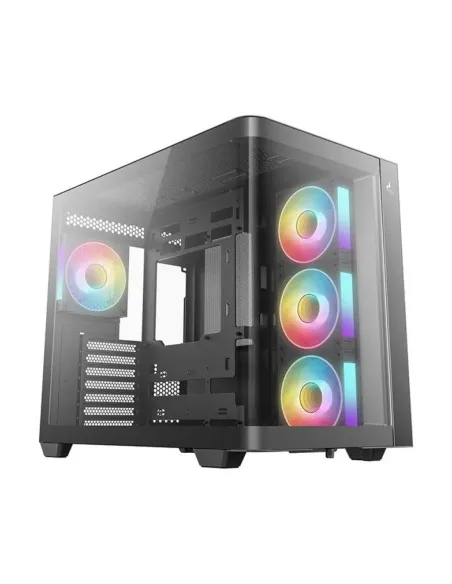 Caja ordenador gaming deepcool cg530u 4f atx argb cristal templado negra