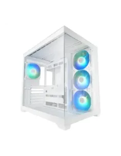 Caja ordenador mars gaming mcv5w atx argb cristal templado blanca