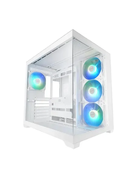 Caja ordenador mars gaming mcv5w atx argb cristal templado blanca