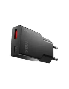 Cargador de pared mars gaming md - gan30 30w 1x usb tipo c 1 x usb tipo a negro
