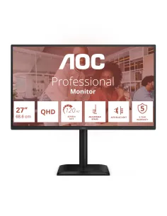AOC E4 Q27E4U pantalla para PC 68,6 cm (27") 2560 x 1440 Pixeles Quad HD LED Negro