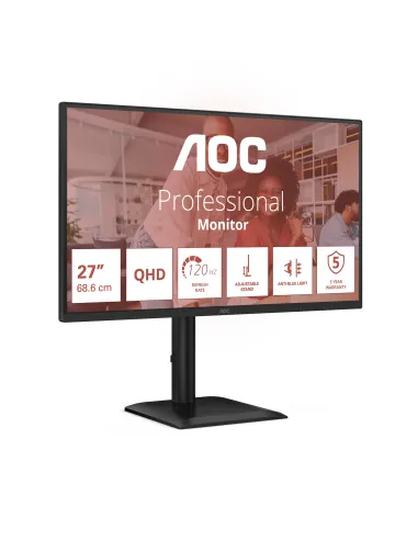 AOC E4 Q27E4U pantalla para PC 68,6 cm (27") 2560 x 1440 Pixeles Quad HD LED Negro