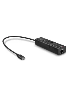Lindy 43249 hub de interfaz USB 3.2 Gen 1 (3.1 Gen 1) Type-C 5000 Mbit s Negro