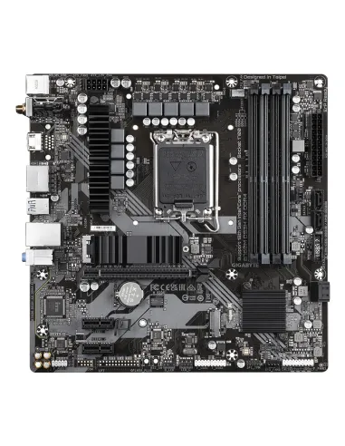 GIGABYTE B760M DS3H AX DDR4 Placa base - Soporta CPUs Intel Core de 14ª generación, VRM digital de 6+2+1 fases, hasta 5333MHz