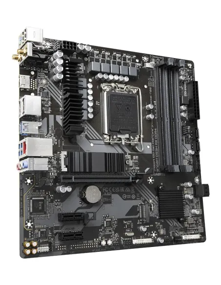GIGABYTE B760M DS3H AX DDR4 Placa base - Soporta CPUs Intel Core de 14ª generación, VRM digital de 6+2+1 fases, hasta 5333MHz