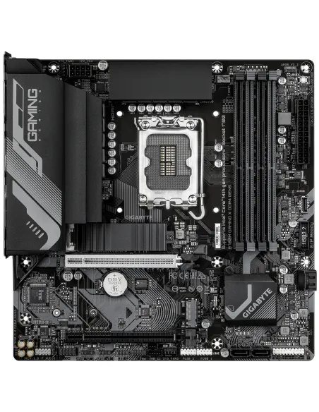 GIGABYTE B760M GAMING X DDR4 GEN5 Placa Base – Compatible con procesadores Intel Core 14ª generación, VRM de 8+1+1 fases, hasta