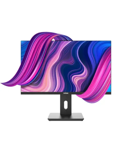 Monitor led 27pulgadas nilox nxm27reg02 ips - va - hdmi - dp - vga - 75hz - 4ms - vesa 100 x 100 - regulable