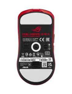 ASUS ROG Harpe II Ace RED ratón Juego mano derecha RF Wireless + Bluetooth + USB Type-A Óptico 42000 DPI 2