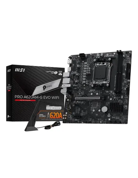 MSI Pro A620AM-G EVO WIFI AMD A620A Zócalo AM5 micro ATX
