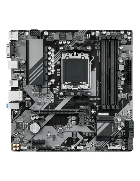 GIGABYTE A620M DS3H Placa base - Soporta CPUs AMD Ryzen 8000, VRM digital de 5+2+2 fases, hasta 7600MHz DDR5 (OC), 1xPCIe 4.0