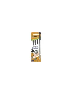 Bolígrafos de Tinta de Aceite Bic Cristal Original 516335/ 4 unidades/ Negros