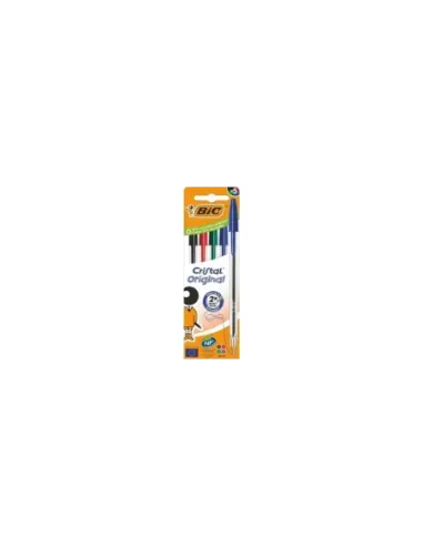 Bolígrafos de Tinta de Aceite Bic Cristal Original 516346/ 5 unidades/ Colores Surtidos