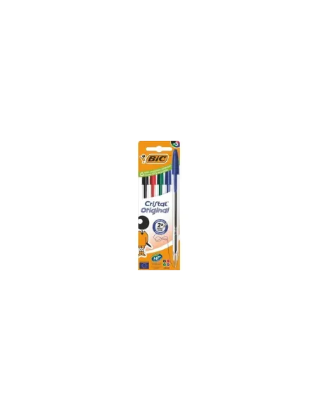 Bolígrafos de Tinta de Aceite Bic Cristal Original 516346/ 5 unidades/ Colores Surtidos