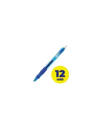 Caja de Bolígrafos de Tinta de Gel Bic Gelocity 526274/ 12 unidades/ Azules