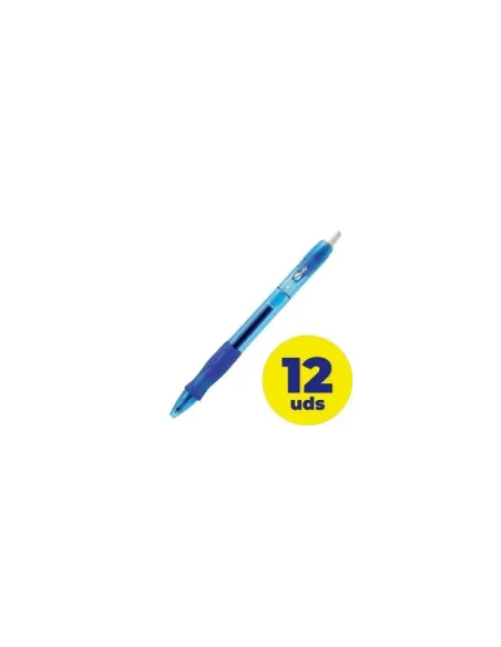 Caja de Bolígrafos de Tinta de Gel Bic Gelocity 526274/ 12 unidades/ Azules
