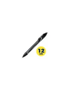 Caja de Bolígrafos de Tinta de Gel Retráctil Bic Gelocity Quick Dry 949873/ 12 unidades/ Negros