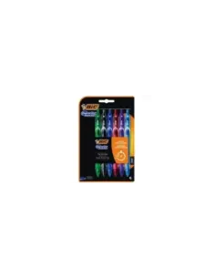 Bolígrafos de Tinta de Gel Retráctil Bic Gelocity Quick Dry 964769/ 6 unidades/ Surtidos
