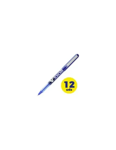 Caja de Bolígrafos de Tinta Líquida Pilot V-Ball NVB7A/ 12 unidades/ Azules