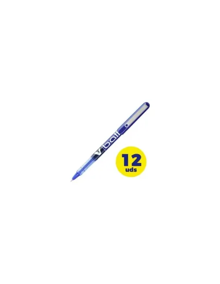 Caja de Bolígrafos de Tinta Líquida Pilot V-Ball NVB7A/ 12 unidades/ Azules